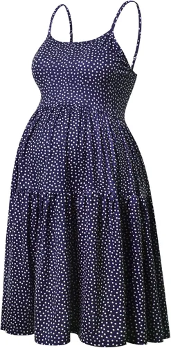 Miniatura 22 de GINKANA Vestido de maternidad sin mangas para mujer, con tirantes ajustables, vestido casual de verano para uso diario o baby shower