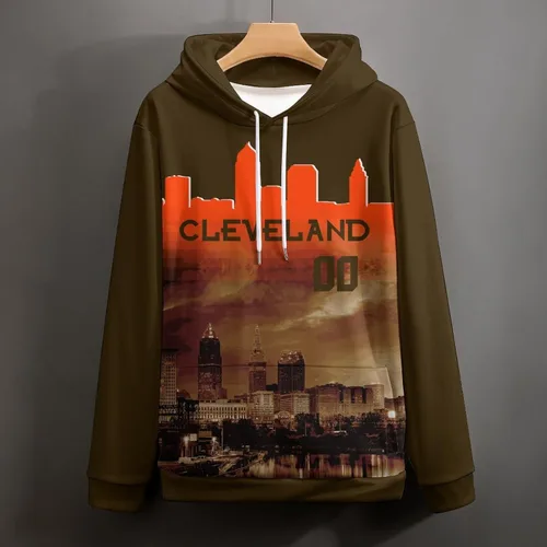 Miniatura 21 de Custom Football Hoodies City Night Skyline Personalized Sweatshirt Name Number Fan Gift Pullover for Men Women Youth