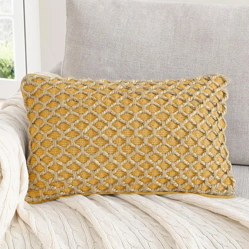 Miniatura 25 de Boho Living Jada Cojín Decorativo, Incluye Acento, Diseño Tejido Premium, Decoración de Sala de Estar, (1) Funda de Cojín de 20" x 20" con Relleno