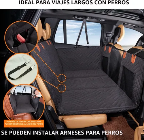 Miniatura 3 de YJGF Extensor de asiento trasero, funda de asiento de perro para asiento trasero, funda de asiento de coche de fondo duro para perros, hamaca