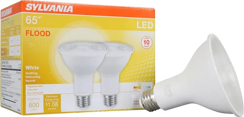 Miniatura 3 de LEDVANCE SYLVANIA - Bombilla LED PAR20, 50 W = 6 W, 10 años, no regulable, 425 lúmenes, 3000 K, blanco cálido, paquete de 2 (79279)