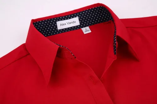 Miniatura 3 de Alex Vando - Blusa de vestir para mujer, corte regular, elástica y manga larga, para el trabajo