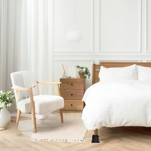 Miniatura 3 de HOLDN' STORAGE Elevadores de cama, elevadores de muebles de 5 pulgadas, juego de 4 elevadores de cama resistentes, perfectos para dormitorios