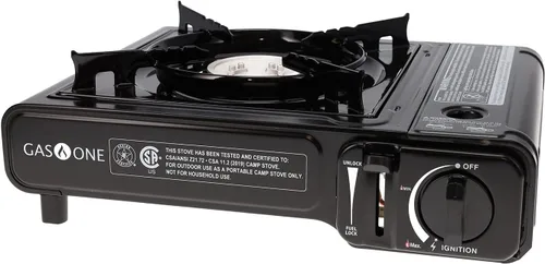 Miniatura 8 de Estufa portátil de butano Gas One con estuche: encendido automático, control preciso del calor - para acampar, tailgating y cocinar al aire libre