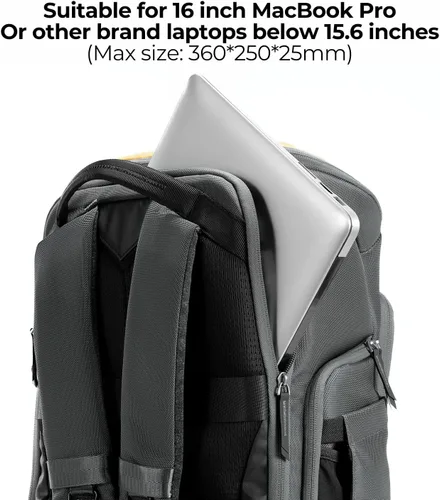 Miniatura 7 de K&F CONCEPT Mochilas profesionales para cámaras de 25L de gran capacidad para fotógrafos, impermeables, mochila para cámara de fotografía para Lemon