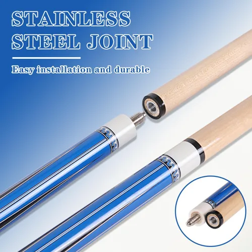 Miniatura 3 de 48 Inch Maple Cue Stick, Short Pool Cue Stick for Beginners, Canadian Maple Billiard Cues for Limited Spaces, 48 inch Junior Size Cue with Premium