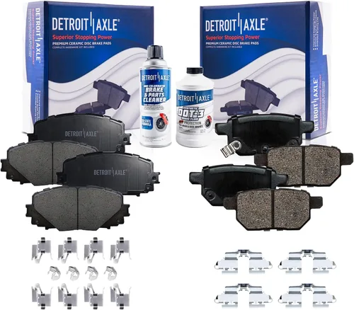 Miniatura 71 de Detroit Axle - Pastillas de freno traseras para Mercedes-Benz C230 C240 C280 C320 C350 CLK320 CLK350 CLK430 E300 E320 E420 E430 SLK350, pastillas