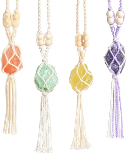 Miniatura 9 de Adornos colgantes de cristal curativos Feng Shui para coche, adorno de meditación, adorno colgante para ventana, para decoración del hogar