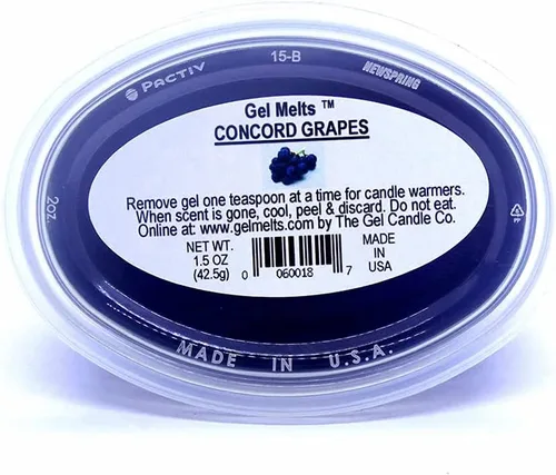 Miniatura 4 de Paquete de 3 unidades de cera de gel Sweet CONCOND GRAPES aroma Long Lasting Gel Melts para calentadores y quemadores, pela, derrite, disfruta