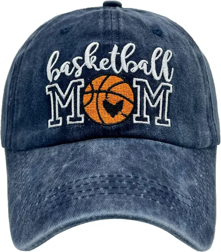 Miniatura 3 de Waldeal Gorra de béisbol de baloncesto envejecida para mujer, ajustable y lavada para mamá