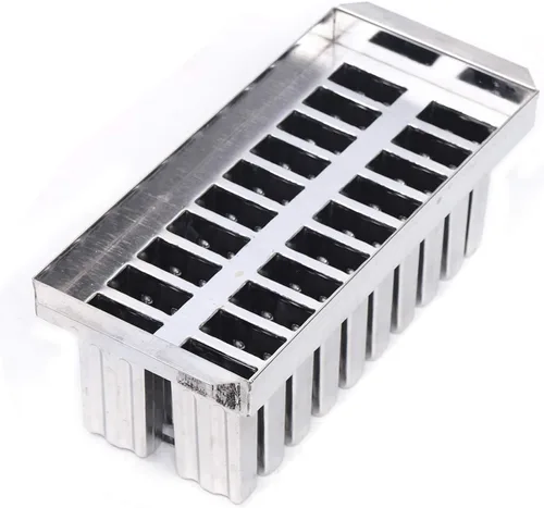 Miniatura 3 de Juego de moldes para hacer helados, 20/30 piezas de acero inoxidable, kit de moldes de helado de paletas de hielo de gran capacidad, soporte
