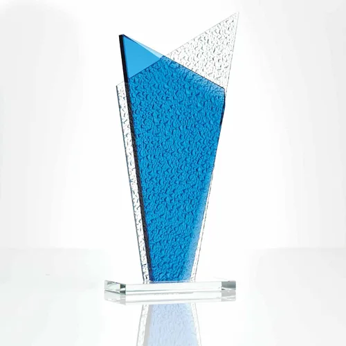 Miniatura 2 de Baudville Premio de vidrio texturizado grabado Peak