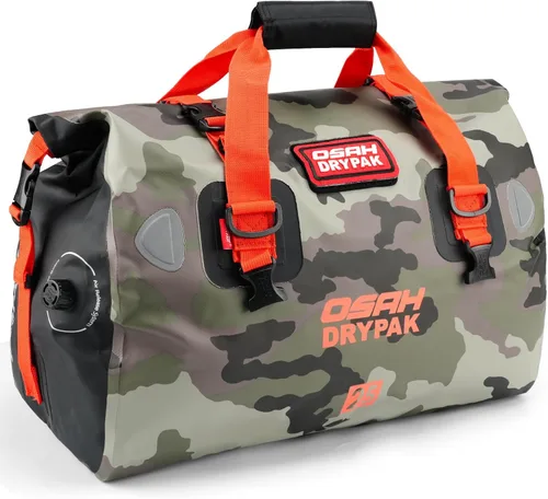 Miniatura 24 de OSAH DRYPAK Bolsa de lona impermeable – Bolsa seca para motocicleta con gran espacio de almacenamiento, bolsas de equipaje impermeables con bolsillo