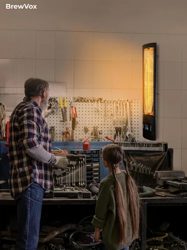 Miniatura 8 de Calentador eléctrico infrarrojo de carbono para patio al aire libre con termostatos, control inteligente por aplicación con control remoto
