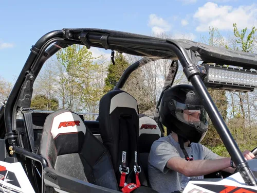 Miniatura 4 de SuperATV - Parabrisas trasero para Polaris RZR XP 1000 (2014-2023) Fabricado en EE. UU. Hecho de policarbonato de 1/4" - 250 veces más fuerte