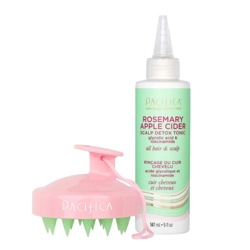 Miniatura 18 de Pacifica Tónico Desintoxicante para el Cuero Cabelludo – Exfoliante para el Cuero Cabelludo de Romero y Vinagre de Sidra de Manzana, Enjuague