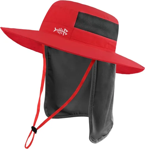 Miniatura 11 de BASSDASH Sombrero de pesca solar UPF 50+ resistente al agua con solapa desmontable para el cuello