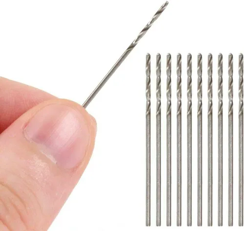 Miniatura 6 de 20 piezas de 0.020 in HSS Micro Twist Broca de acero de alta velocidad para madera, plástico, metal blando