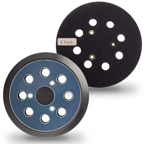 Miniatura 10 de Almohadillas de lijadora orbitales de 5 pulgadas y 8 agujeros para repuesto de almohadilla de lijadora Makita BO5010/K, BO5021/K, BO5030/K