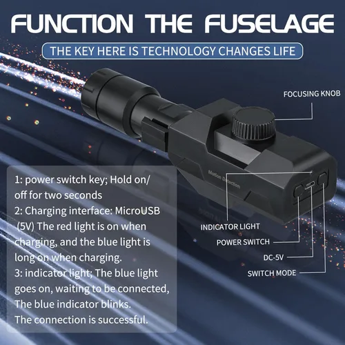 Miniatura 5 de Cámara telescópica 2 en 1 con zoom de 70x, conexión para tableta de smartphone, HD 2MP, detección de movimiento