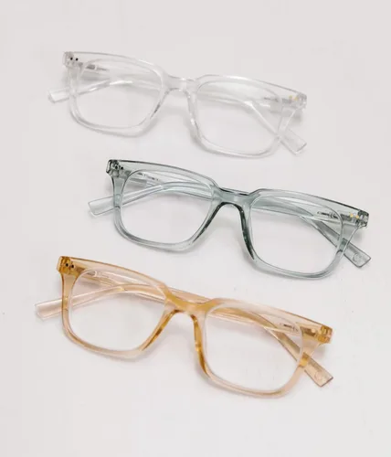 Miniatura 4 de Peepers by PeeperSpecs Tennessee Soft Square Blue Light Blocking Reading Glasses Transparente