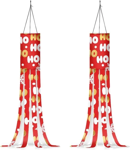 Miniatura 13 de Mummy Windsock - Calcetines de viento suaves e impermeables con bandera de Halloween, 2 piezas, lavables a máquina, secado rápido, bandera colgante
