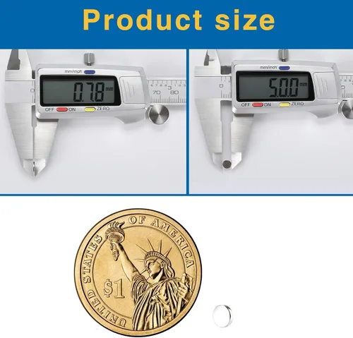 Miniatura 2 de DIYMAG Imanes pequeños Stronge de tierras raras, paquete de 1000, 0.197 x 0.039 in, imanes de neodimio para refrigerador, bricolaje, manualidades