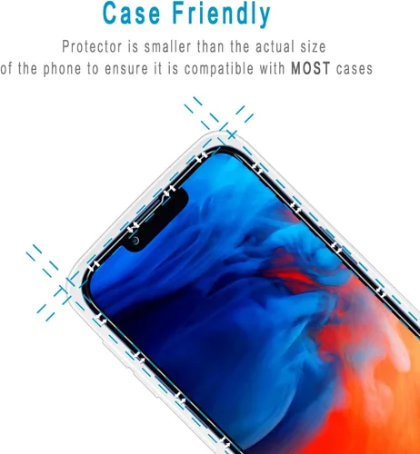 Miniatura 5 de Paquete de 2 protectores de pantalla de privacidad diseñados para iPhone 13 Mini de 5.4 pulgadas, vidrio templado antiespía, antiarañazos, sin