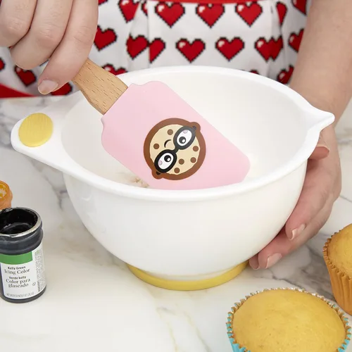 Miniatura 6 de Wilton ROSANNA PANSINO Wilton Nerdy Nummies - Espátulas de silicona, juego de 2 espátulas de silicona