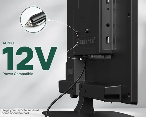 Miniatura 5 de SYLVOX Smart RV TV, 24 pulgadas 12 voltios TV para RV Camper 1080P DC/AC Powered Television, compatible con Google OS, compatible con aplicaciones