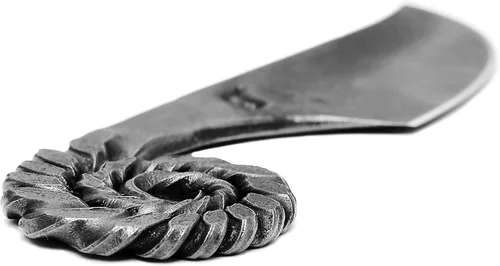 Miniatura 6 de Toferner Cuchillo de bolsillo celta, cuchillo forjado a mano con funda de cuero para el cuello, hoja endurecida, vintage, colección de arte antiguo