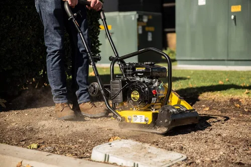 Miniatura 2 de Stark USA Compactador de placas de 2HP a gas 79cc con fuerza de 2,000lbs para construcción, máquina niveladora de concreto, nivelador