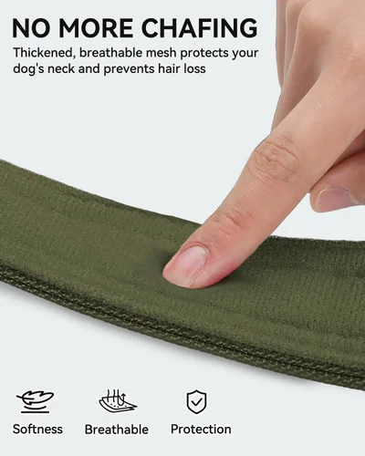 Miniatura 4 de Joytale Collar táctico para perro con asa, collar militar ajustable y resistente con 2 parches para entrenamiento, adecuado para perros medianos