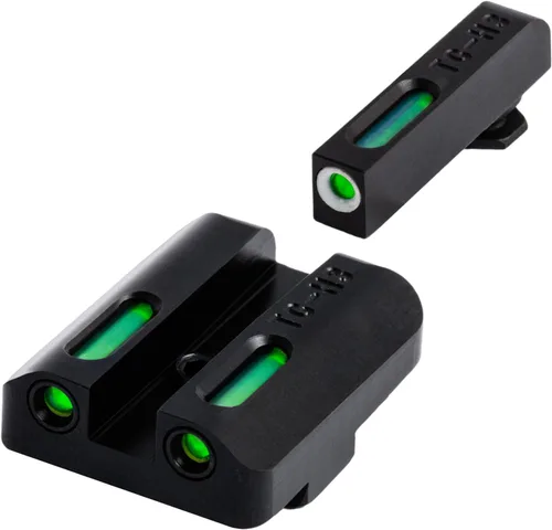 TRUGLO TFX mira para pistola | Dura, resistente a golpes, compacta, brillantemente luminosa, mira tritio y fibra óptica extrema para uso diurno y