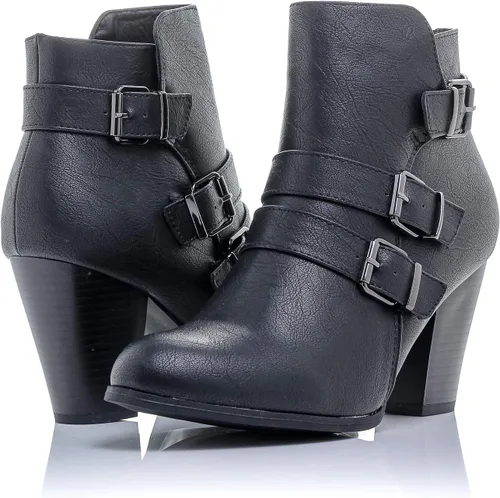 Miniatura 9 de Botines Payton con cremallera lateral y tacón alto para mujer