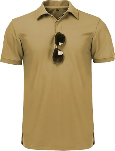 Miniatura 6 de SCODI Polo para hombre, casual, manga corta, polo de golf, atlético, diario, cuello camisa, camiseta de tenis