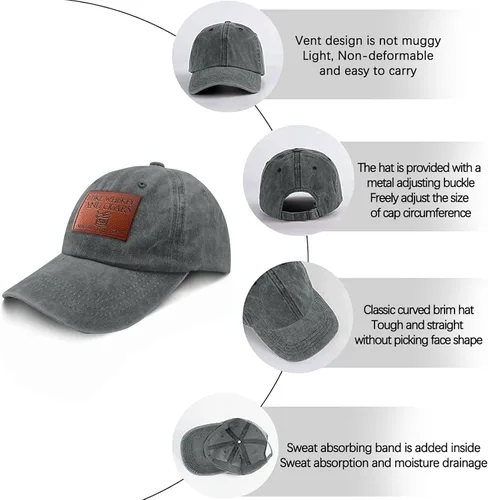 Miniatura 64 de Philysonic Funny Hat I Like Whisky and Cigars and Maybe 3 People Sombreros para Hombres Gorras de Béisbol Gorras Ajustables