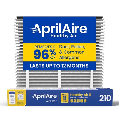 AprilAire Filtro de Reemplazo 210 para Purificadores de Aire para Toda la Casa - MERV 11, Aire Limpio y Polvo, Filtro de Aire 20x25x4 (Paquete de 1)