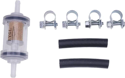 Miniatura 3 de Kit de filtro de combustible diésel con abrazaderas y mangueras con elemento de bronce de 297 micras compatible con el sistema de combustible