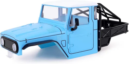 Miniatura 12 de INJORA 87g IR40 Camión Cuerpo Casco con Jaula de Tubo para 1/18 TRX4M Defender Bronco Pieza de Mejora (Azul)