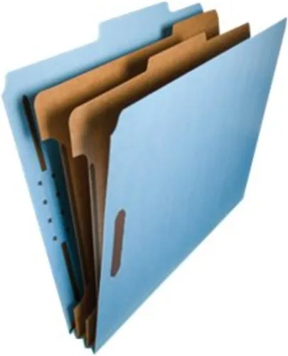 Miniatura 5 de Carpetas de clasificación azules Smead para documentos, tamaño carta, expansión de 2 pulgadas, 2 divisores, tablero prensado duradero para archivos