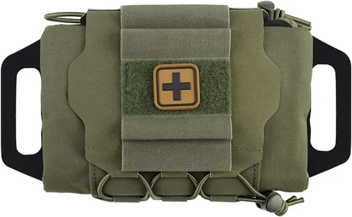 Molle táctico bolsa de primeros auxilios sistema de dos piezas Micro Med kit senderismo bolsa de caza RG.