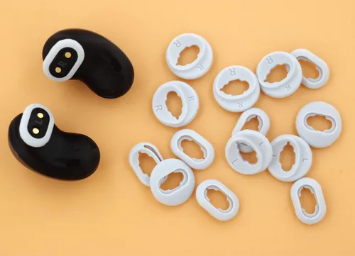 Miniatura 4 de Galaxy Buds - Juego de 8 pares de almohadillas de goma de silicona de repuesto, tallas S/L, 2 tamaños, de goma de silicona, puntas de ala, Mystic