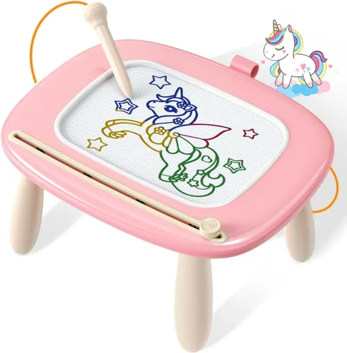 Miniatura 12 de Seimome Juguetes para niños pequeños de 1 a 3 años, tablero de dibujo magnético, tabla de garabatos para aprender y juguetes educativos para bebés