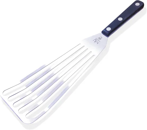 Miniatura 10 de WALLFARM Espátula de pescado de metal, resistente al calor, espátula ranurada de acero inoxidable para voltear sándwiches de queso, freír, girador