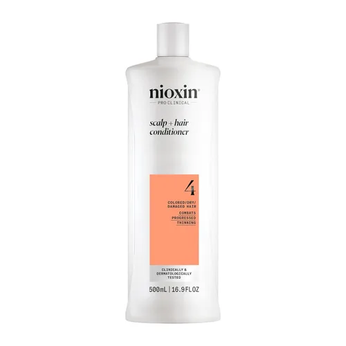 Nioxin System 4 - Acondicionador para cabello teñido, seco y dañado con adelgazamiento progresado, mantiene un color vibrante, nutre y aumenta la