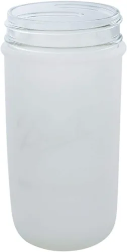 Mason Jar Lifestyle - Fundas de silicona de 24 onzas para proteger frascos de bolas de Mason Jar Lifestyle (escarcha, paquete de 2)
