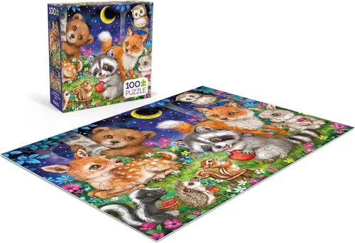 Miniatura 4 de Ceaco - Kayomi Harai - Woodland Friends - Rompecabezas de 100 piezas
