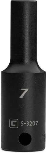 Miniatura 13 de Capri Tools 3/8 pulg. de cuadradillo, dado de impacto profundo métrico de 14 mm de 6 puntos, negro (5-3214)