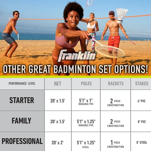 Miniatura 6 de Juego de bádminton Franklin Sports, 1
